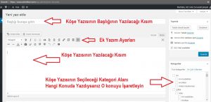 Yazı Ekleme Rehberi