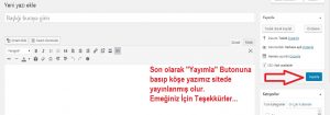 Yazı Ekleme Rehberi